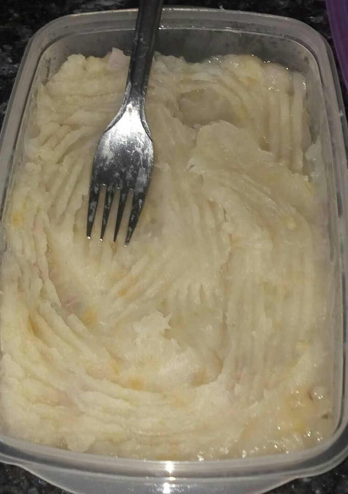 Una foto de Puré de yuca