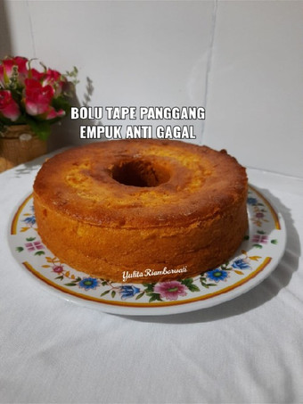 Resep 227. Bolu Tape Panggang Empuk Anti Gagal Simpel
