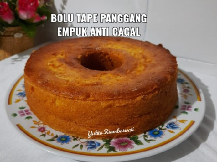 Resep 227. Bolu Tape Panggang Empuk Anti Gagal Simpel