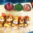 ग्रिल्ड बारबीक्यू चिली सॉस पनीर (Grilled barbeque chilly sauces paneer recipe in hindi)