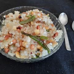 Sabudana khichdi A picture of Sabudana khichdi.