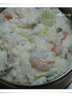 白醬海鮮燉飯 的食譜成品照片