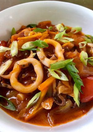 Foto resep Cumi Asam Manis Pedas