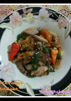 Foto resep Oseng Cumi Asin Pedas (15#)