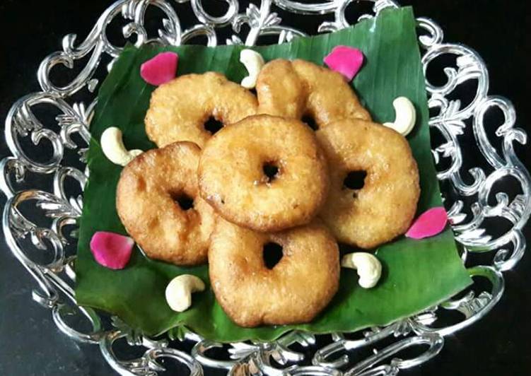 Steps to Make Any-night-of-the-week Theepi Garelu(Jaggery vada)