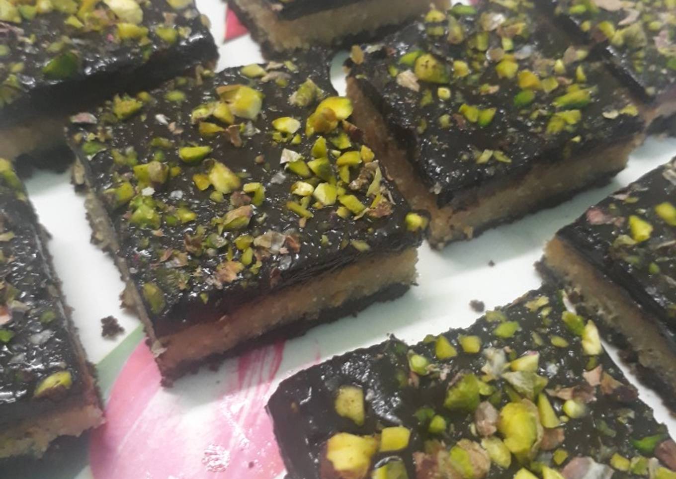 No bake Masoor dal Cake
