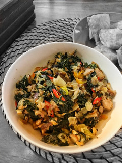 Foto resep Tumis daun singkong suwir tongkol