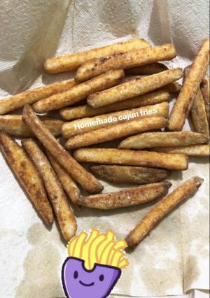 Foto resep Extra crispy Cajun french fries