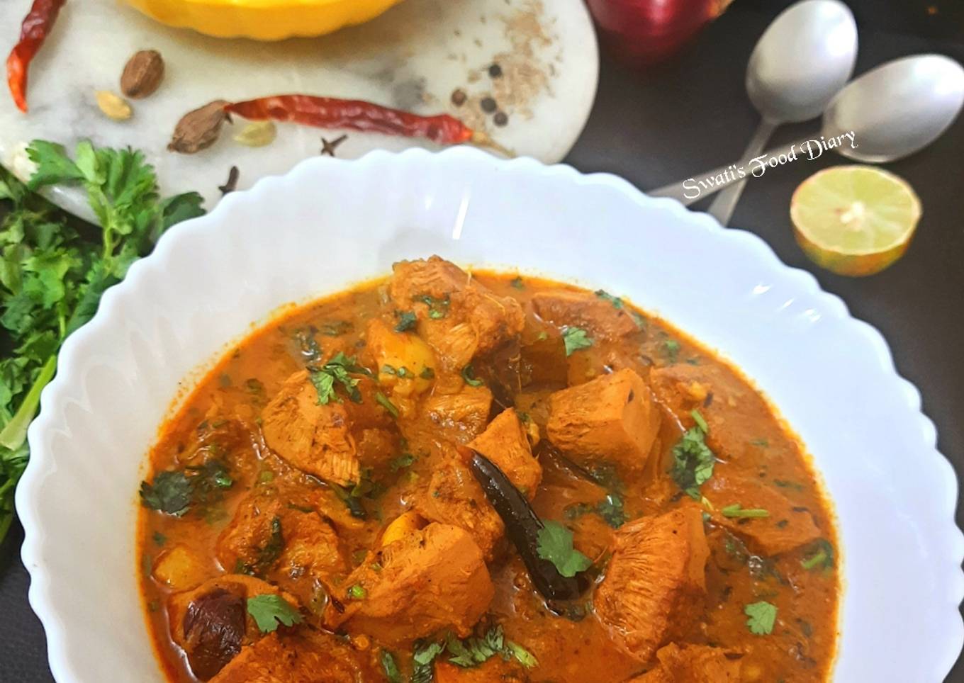 Raw Jackfruit masala Curry - Home Style