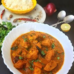 A picture of Raw Jackfruit masala Curry - Home Style.