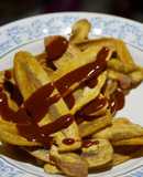Plátanos morados fritos