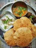 Urad Dal Poori with Aloo Sabzi