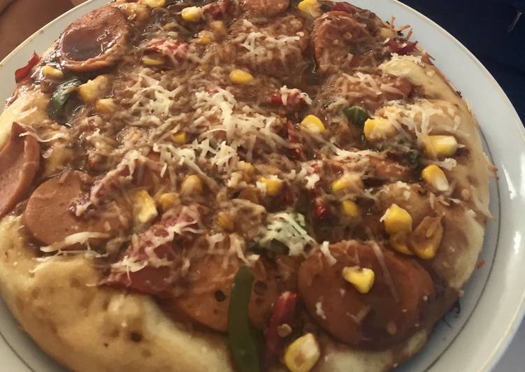 Resep Blackpepper Sausage Pizza Teflon yang Sempurna