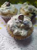 Muffins De Yogurt, Mandarina, Arándanos Y Cubierta De Queso