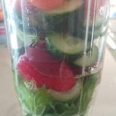 A picture of Celery strawberries carrot.