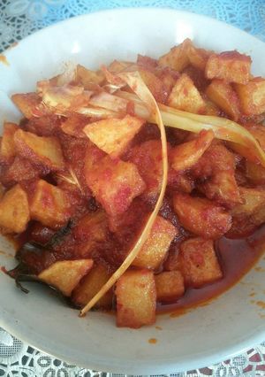 Foto resep Sambal goreng kentang