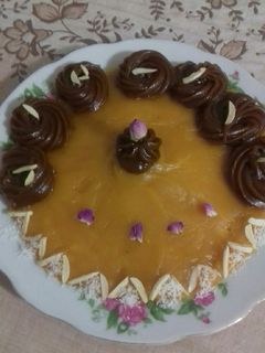 عکسی از دستور 🍮حلوا زعفرانی و کاکائویی🍮