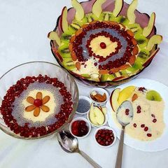 A picture of Rice Custard Pudding.