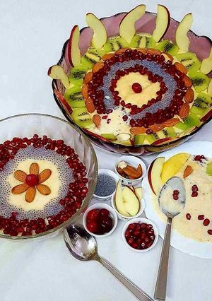 A picture of Rice Custard Pudding.