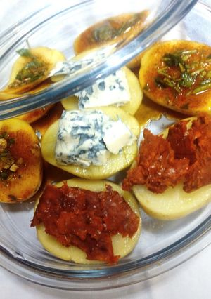 Una foto de Patatas asadas al microondas