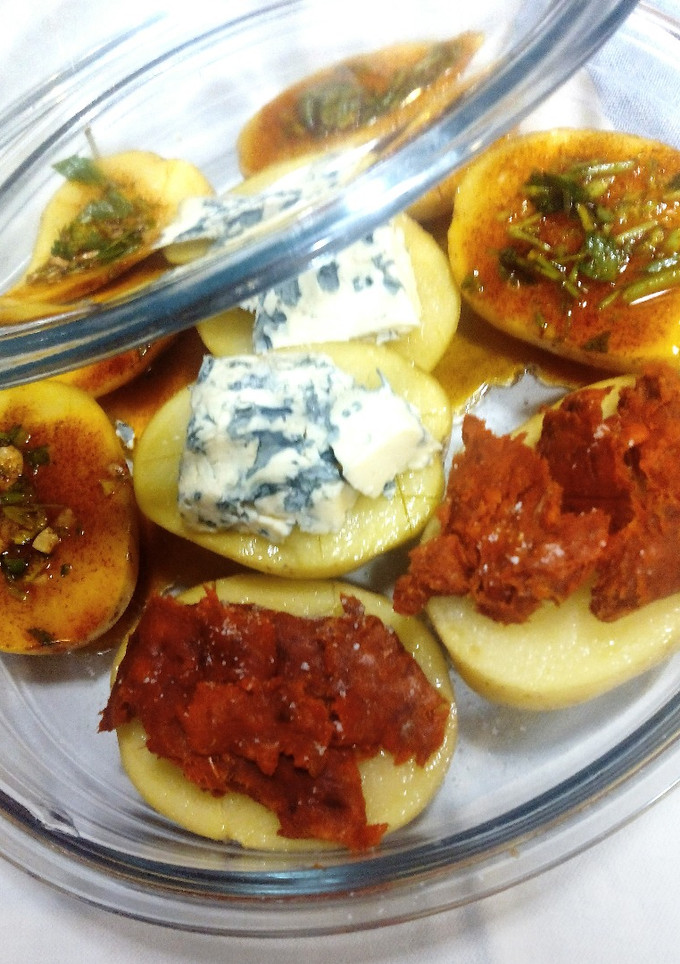 Una foto de Patatas asadas al microondas