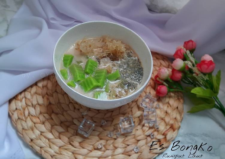 Cara Gampang Membuat Es Bongko Rumput Laut Anti Gagal