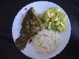 Mojarra sudada con verduras