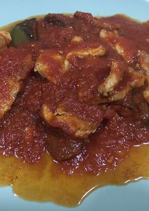 Una foto de Magro con tomate (receta de mi suegra)