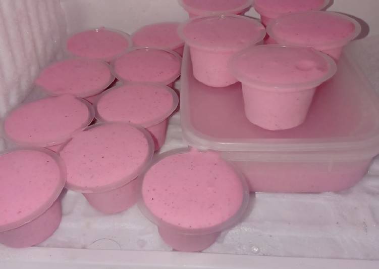 Bagaimana Membuat Es cream buah naga yang Bisa Manjain Lidah