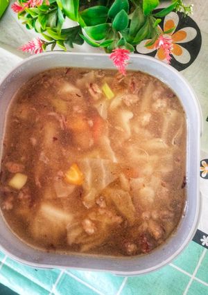 Foto resep Sayur Sop Bakso Sederhana