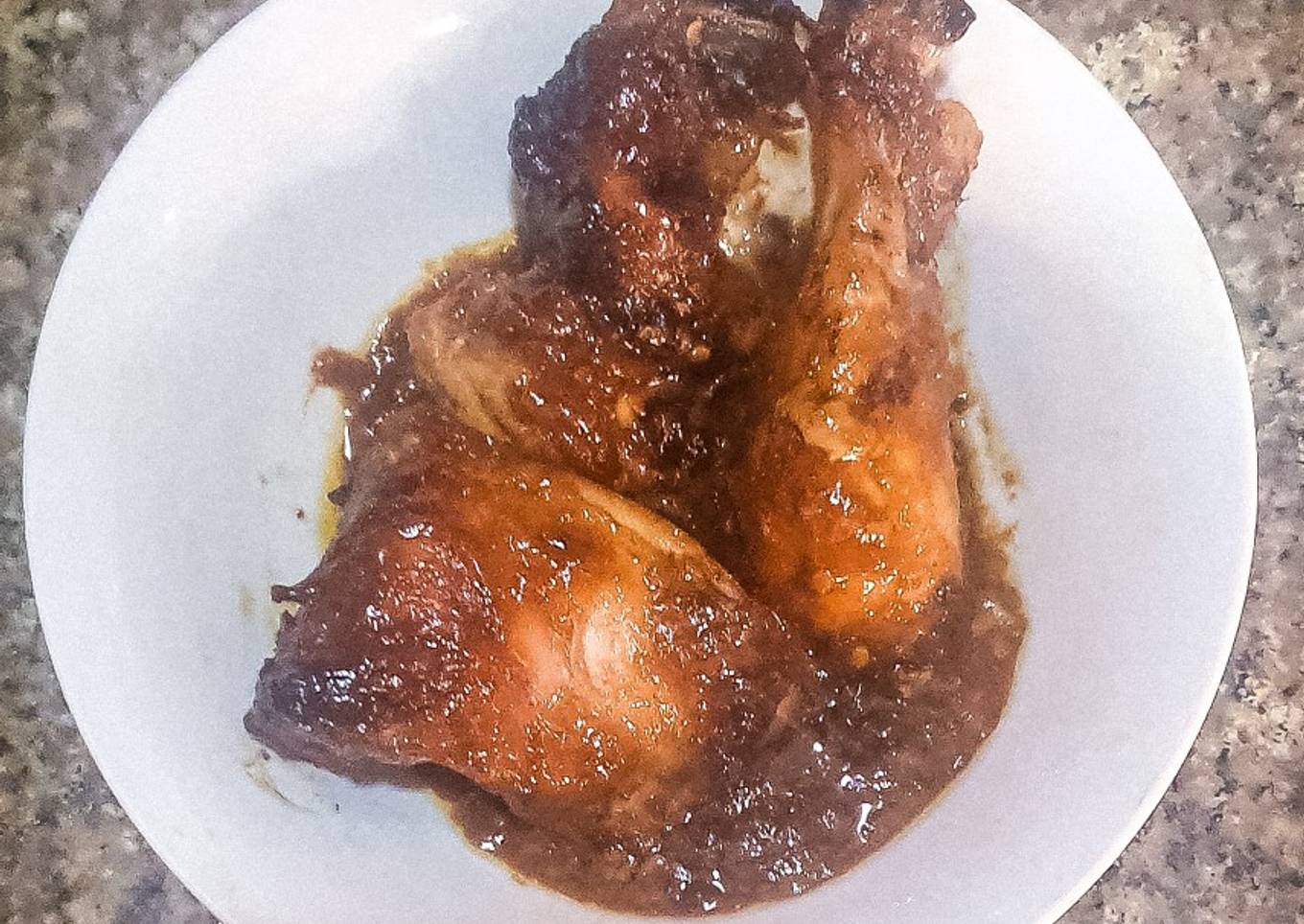 Honey glaze Barbeque grilled chicken