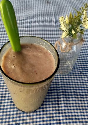 Foto resep Banana berry Oat Smoothie