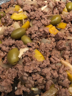 Una foto de Picadillo de res
