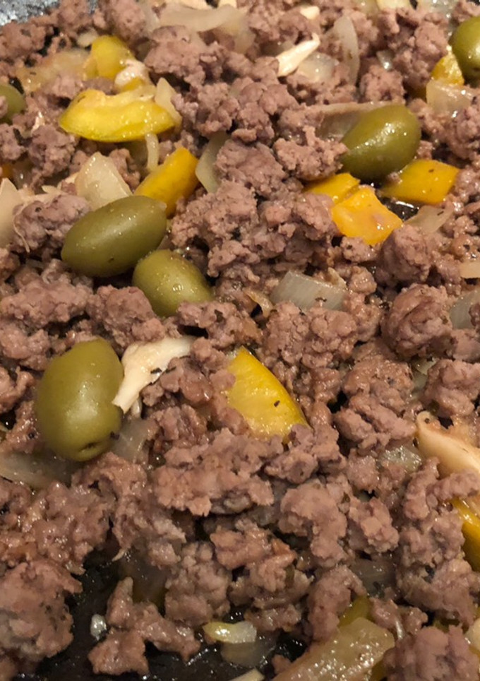 Una foto de Picadillo de res