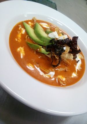 Una foto de Sopa azteca