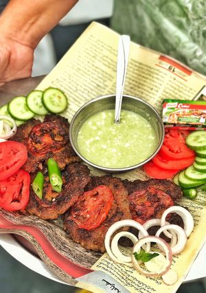 A picture of Chappli kabab.