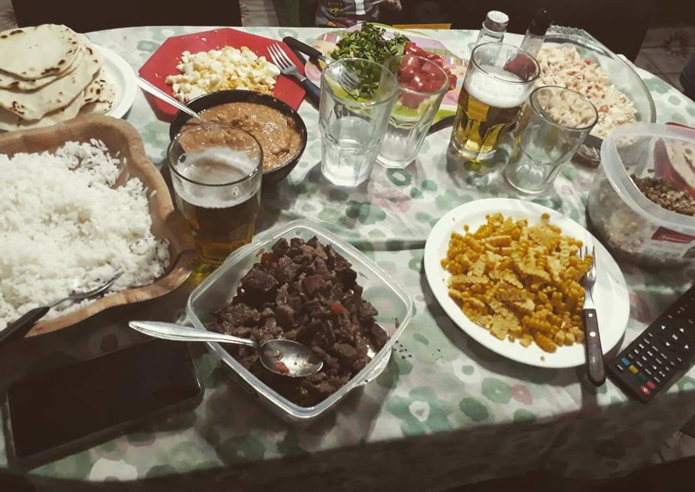 Tacos de Carne, pollo y verduras!