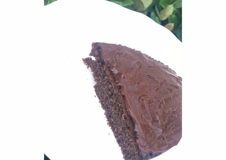 Steps to Prepare Speedy Chocolate Cake Slice