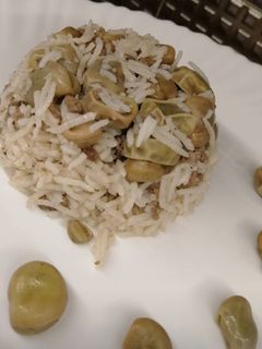 صورة لوصفة رز بفول