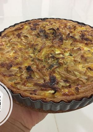 Foto resep Pie Jamur (Caramilized Onion And Mushroom Quiche)