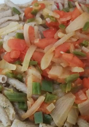 Una foto de Macarrones de quinoa arroz y amaranto
