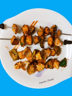 तंदूरी पनीर टिक्का (tandoori paneer tikka recipe in marathi) रेसिपी चे मुख्य फोटो