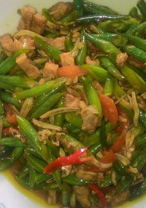 Foto resep Oseng pedes kacang panjang