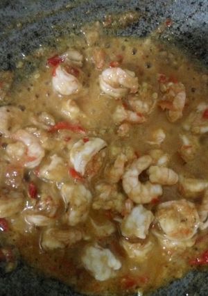 Foto resep Udang tumis sambal tidak pakai lama