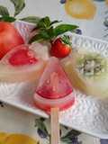 Sorbetti al limone kiwi 🥝 e fragola 🍓