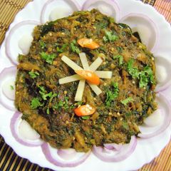 Palak Baingan Bharta A picture of Palak Baingan Bharta.