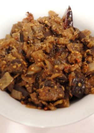 A picture of Eggplant Masala.