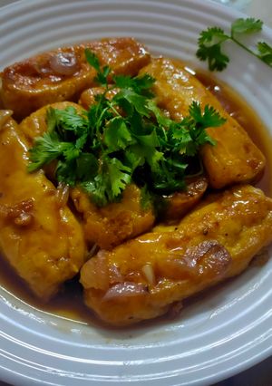 Hình của món Đậu phụ khìa nước dừa.