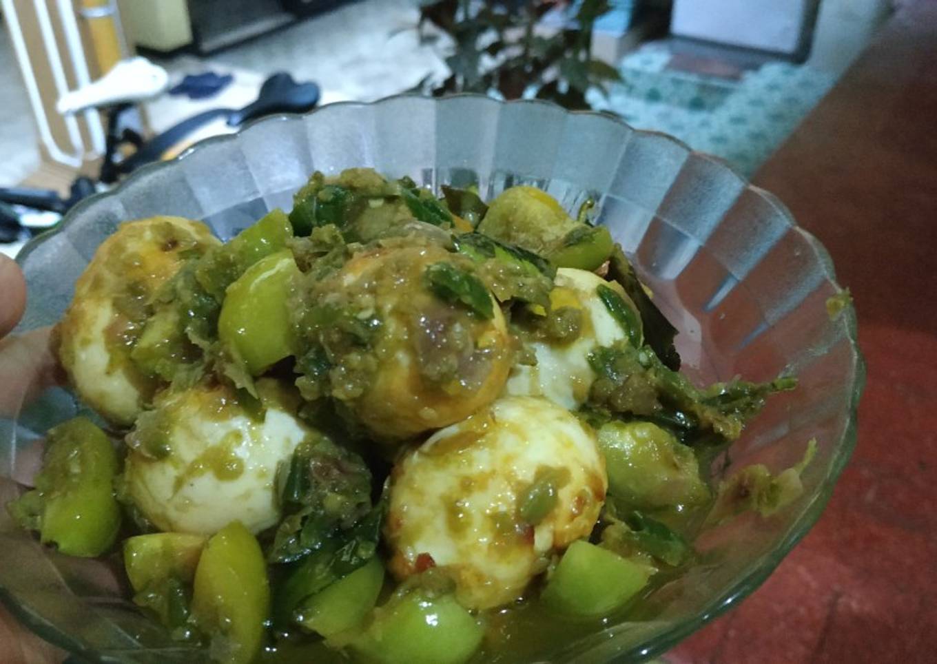 Balado Telur Cabe Ijo