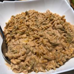 Pink sauce pasta A picture of Pink sauce pasta.